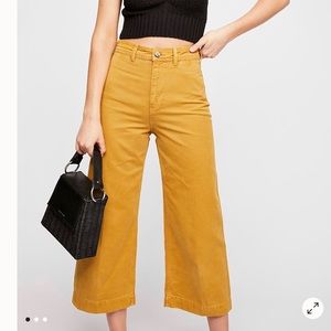 Free People Terra-cotta Wide Legs